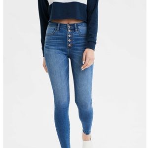 American Eagle front button jeggings